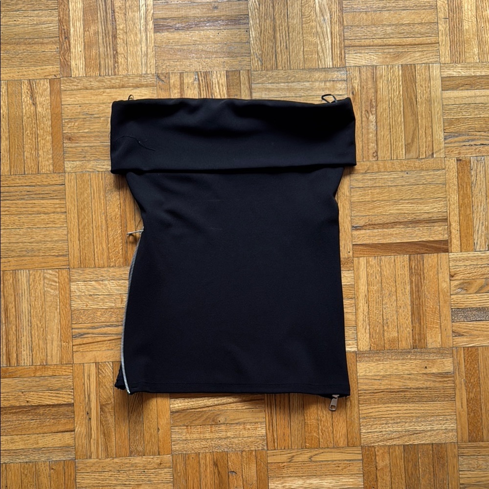 Zara zipper tube top